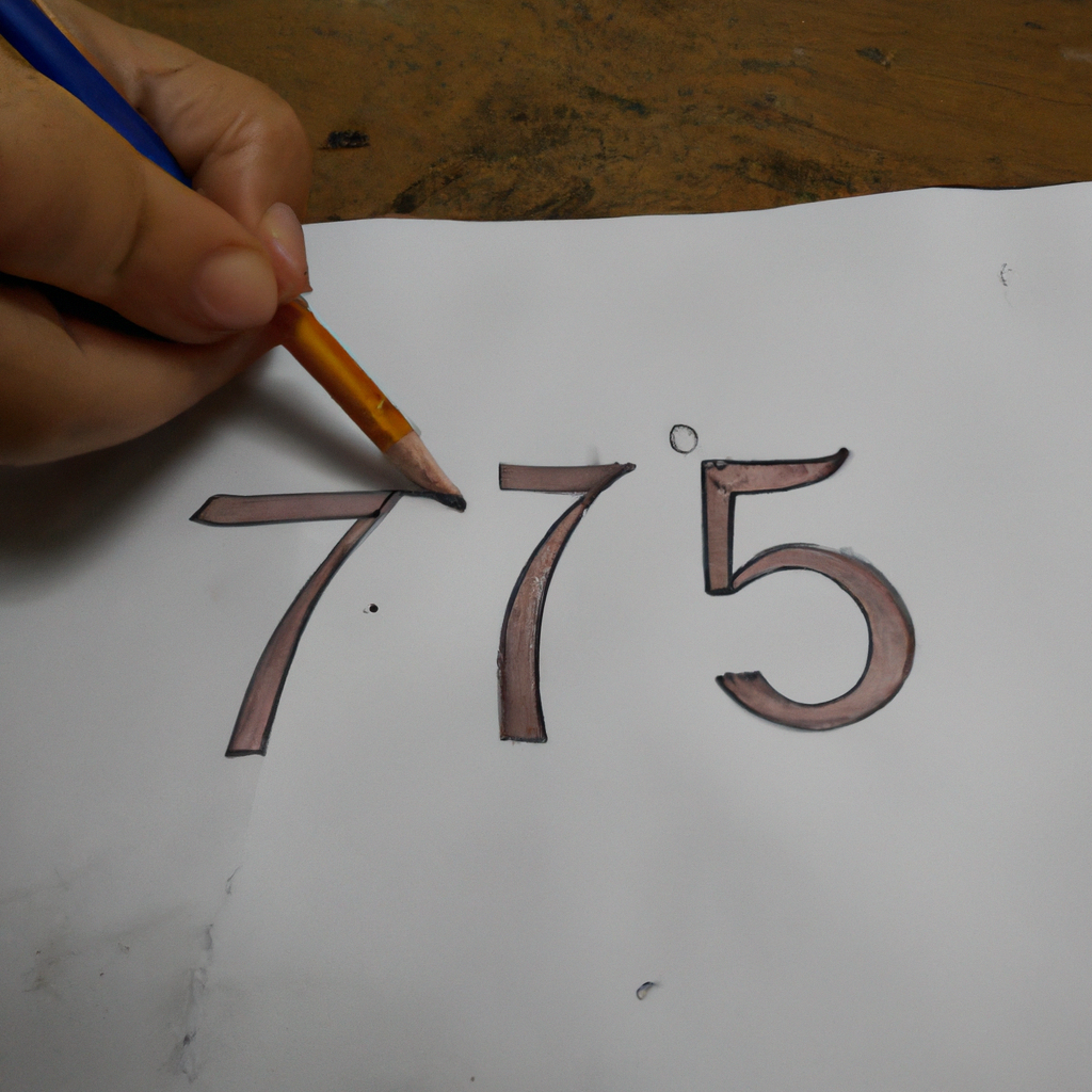¿Cómo se escribe el número 75?”